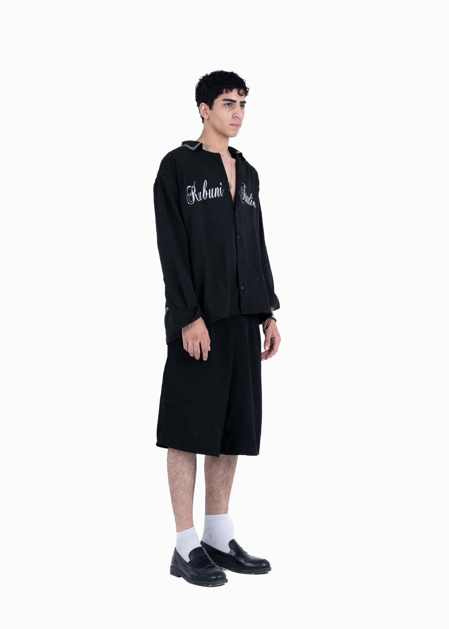 The black Stella linen shirt