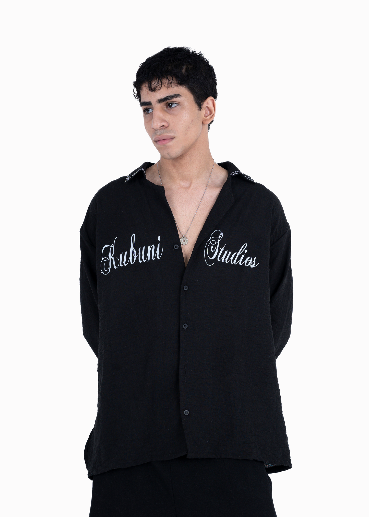 The black Stella linen shirt