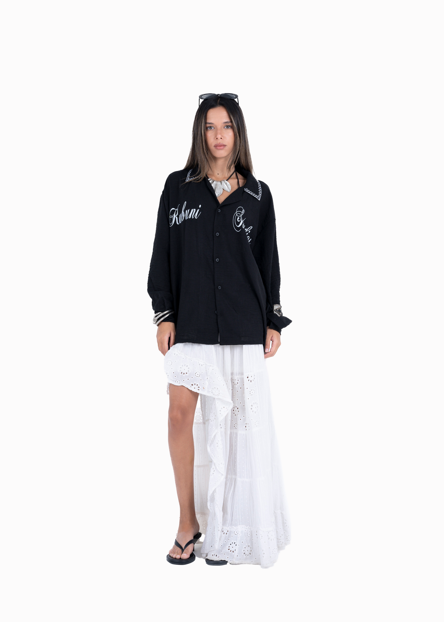 The black Stella linen shirt